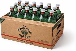Sponsored Ad - Mountain Valley Spring Water – 16.9 fl oz (500 ml) Bottles – 24 Pack – Green plastic Bottles – Refreshing, ...