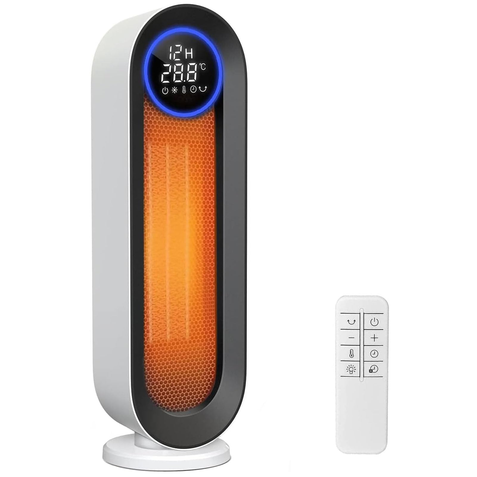 セラミックヒーター 速暖【2025冬新型 ECO省エネ 首振り】1~12Hタイマー機能 リモコン付 電気ファンヒーター 電気ストーブ LED大型ディスプレ 節電対策 6-10畳 転倒自動OFF 過熱保護 切り忘れ… Amazon | セラミックヒーター 速暖【2025冬新型 ECO省エネ 首振り】1