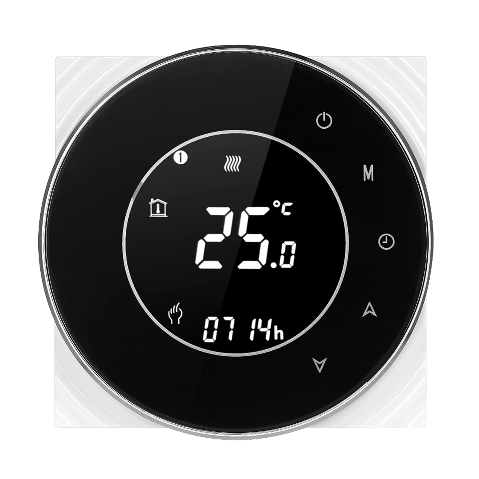 HUIOP 95-240V Wi-FI de Chauffage électrique programmable de température Contrôle de l'application vocale Rétro-éclairage LCD Thermoregulator de Chauffage électrique