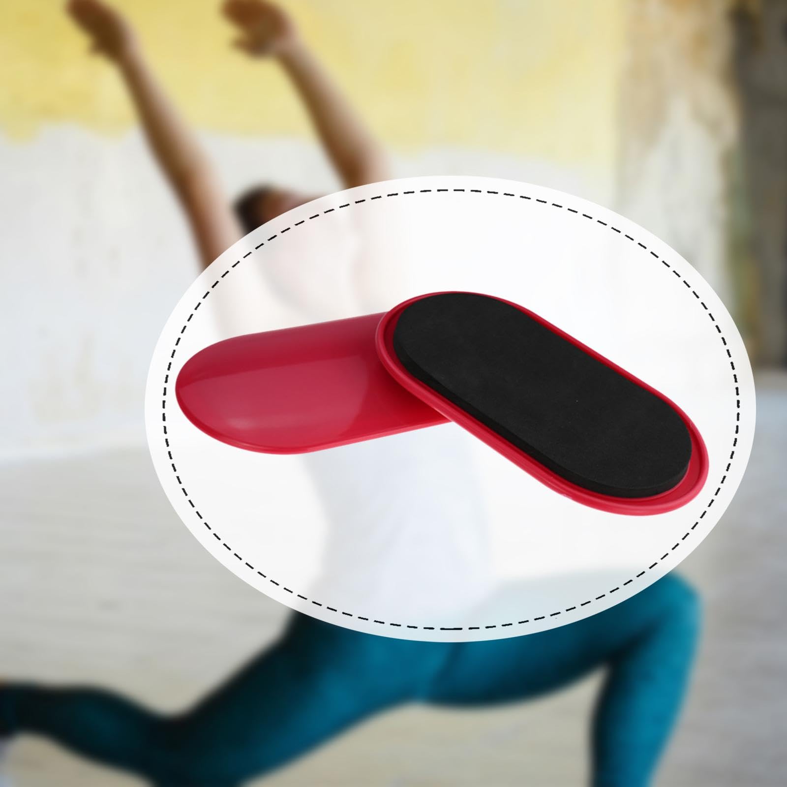 Milageto 2 Stück Core Sliders Gleit Discs Trainingsscheiben Bauchmuskel Pads mit PP Eva Material für Männer Frauen Fitnessstudio Pilates