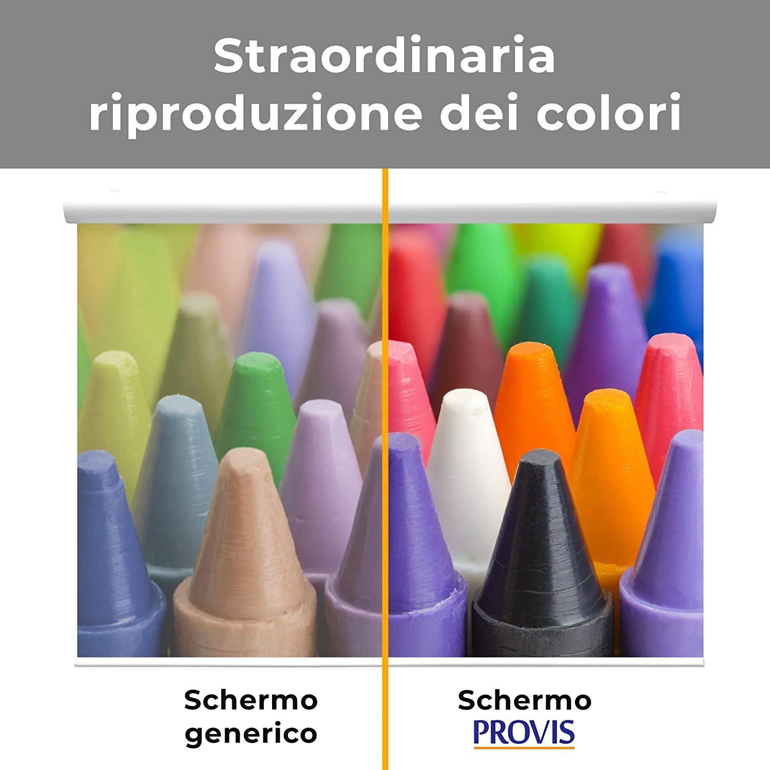 Schermo Proiezione Motorizzato (138 Pollici) 250x250cm Formato 4:3 16:9 16:10 - Telo Elettrico 2 Metri (da 111" a 138") - Schermo Proiezione 2mt - Telo Proiettore Motore 250cm - Videoproiezione 2 mt