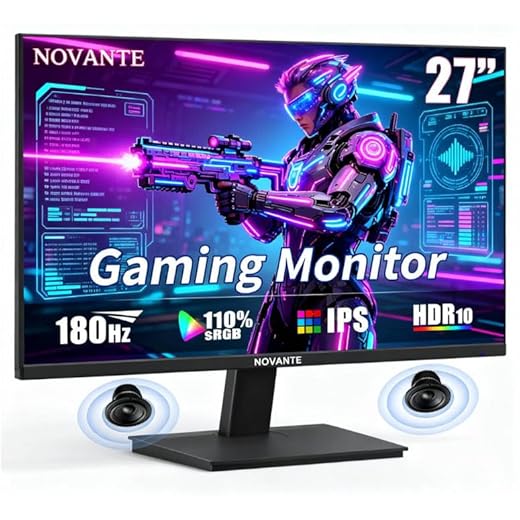Monitor Gamer IPS 27 Polegadas, Full HD 1920x1080, 180Hz, HDR400, G-SYNC, Alto-falantes Embutidos, Entradas HDMI/DisplayPort/USB/3.5mm, Ângulo ajustável, Compatível com G-SYNC, Preto