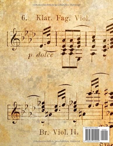 Notenheft: Notenheft,notenblatt leer,notenheft blanko,Dickes Notenbuch - 100 Seiten - hohe Qualität