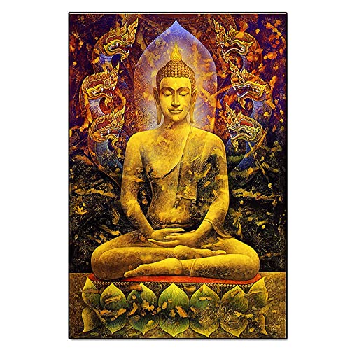Décoration Murale Bouddha Toile - Rompez la Monotonie de Vos Murs avec un Style Zen Moderne