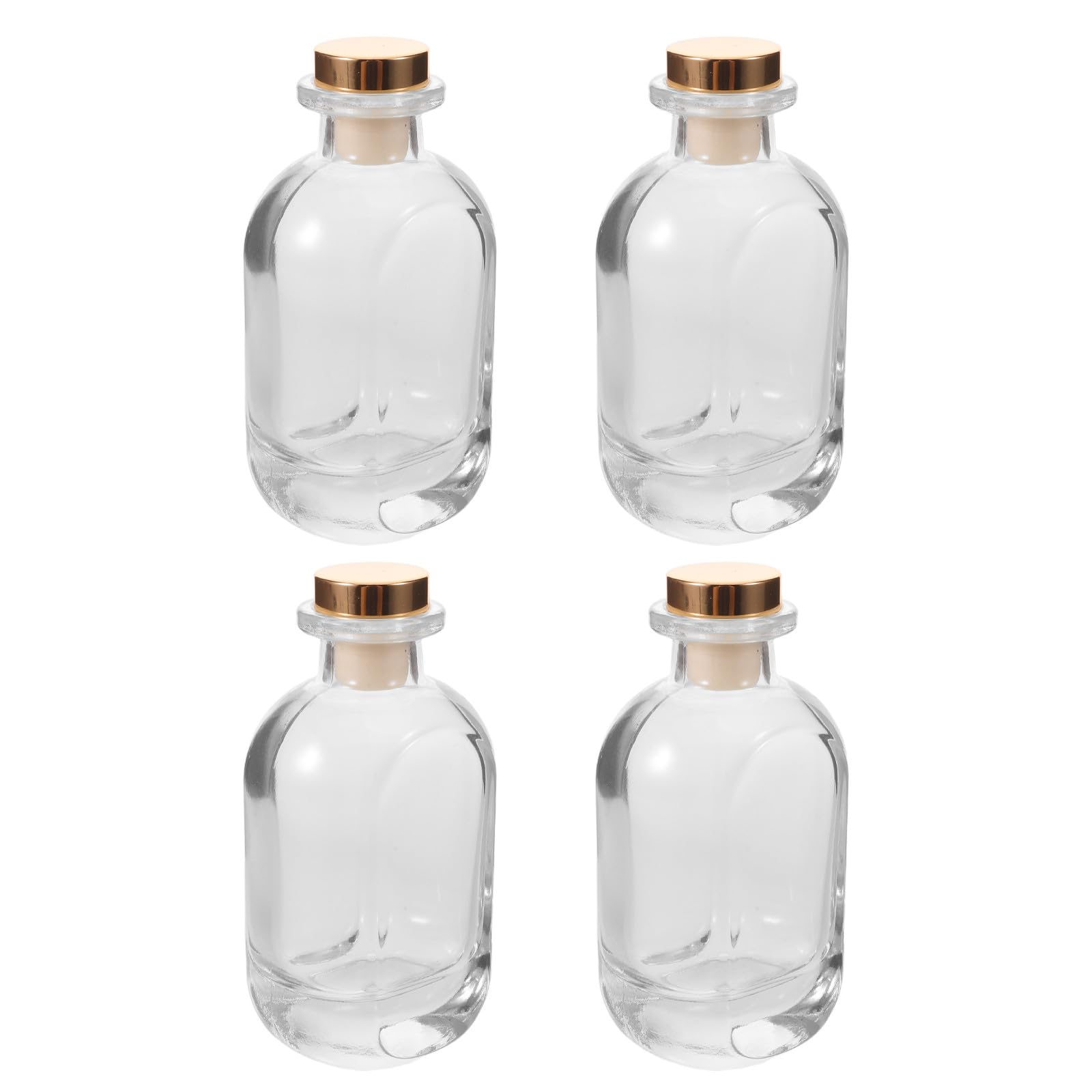 SOLUSTRE 4 szklane butelki z dyfuzorem 150 ml/5 uncji do wkładów