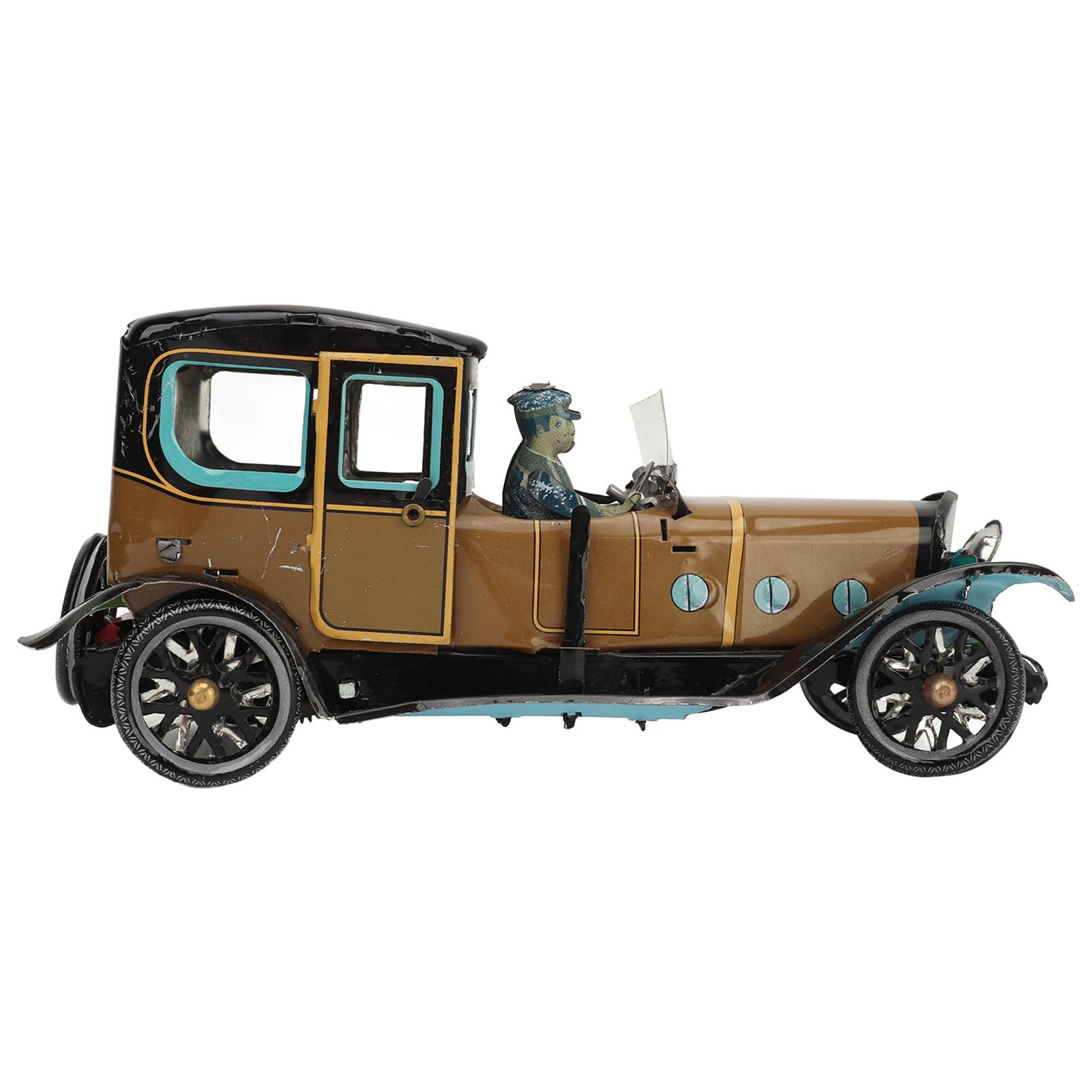 RiToEasysports Juguete de Coche Vintage, Mecanismo de Cuerda Retro Hecho a Mano en Hojalata para Colección de Adultos y Regalo de Fiesta de Cumpleaños
