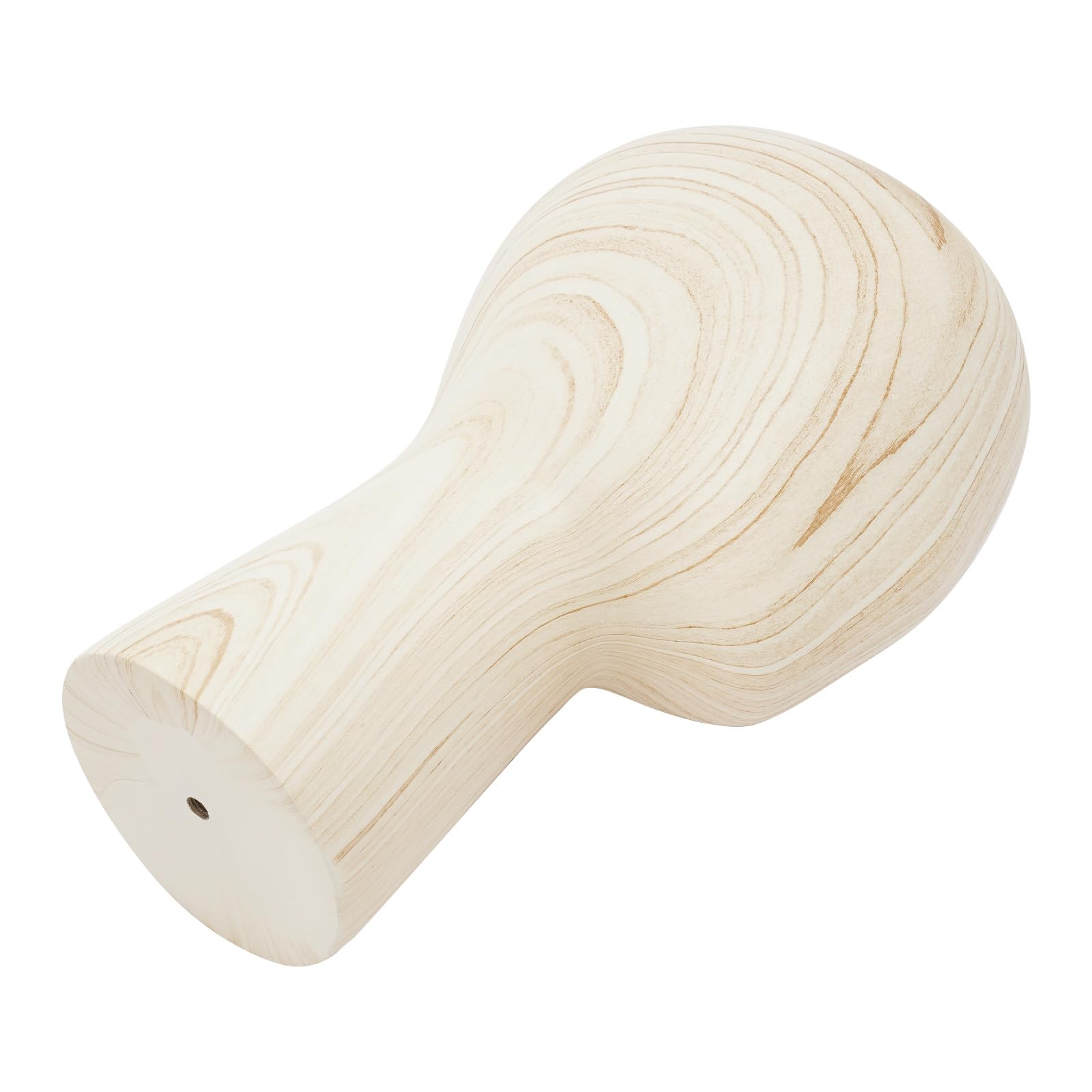 56cm Mannequin Perücke Kopf, Hutständer Hut Ausstellungsständer Perückenhalter Holzständer Perückenständer Modellkopf für Mützen, Hüte & Perücken (Helles Holz, Kurze Stil)