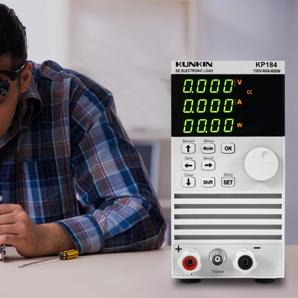 400 W 0-150 V 0-40 A programable monocanal DC carga electrónica probador de carga probador de carga conmutable voltaje conmutable multiprotección medidor de carga para iluminación LED, fuente de