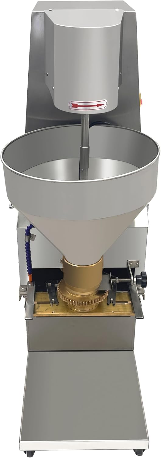 TECHTONGDA Commercial Meatball Forming Machine, 1100W Stainless Steel Meatball Maker, Automatic Fish Beef Pork Ball Making Tool with 45/50/55/60 mm Models, 260 PCs/min Fish Ball Machine