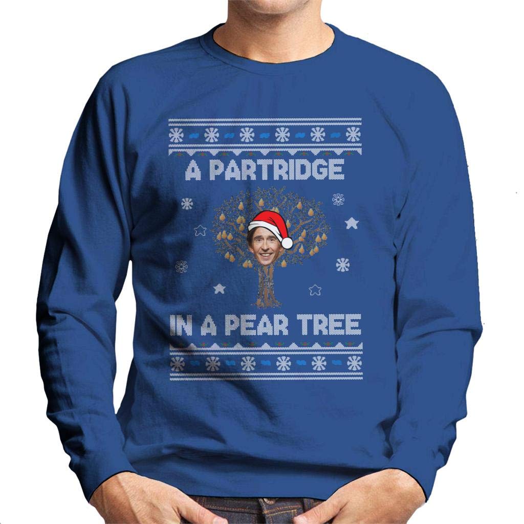 Cloud City 7 Men's Royal Blue Alan Partridge In A Pear Tree Sweatshirt