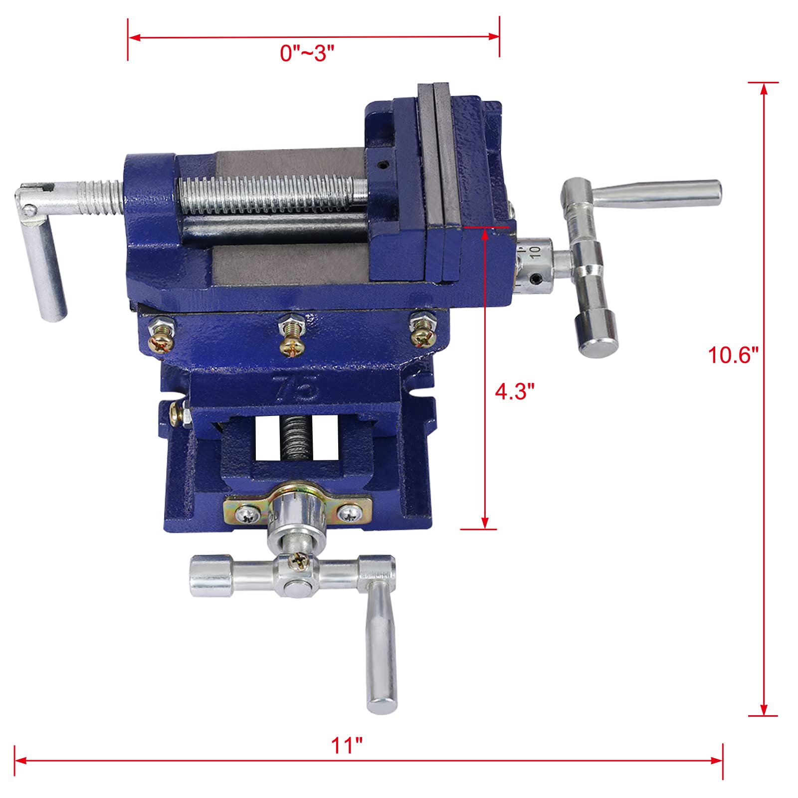 Cross slide vise, Drill Press Vise 3inch,drill press metal milling 2 way X-Y,benchtop wood working clamp machine