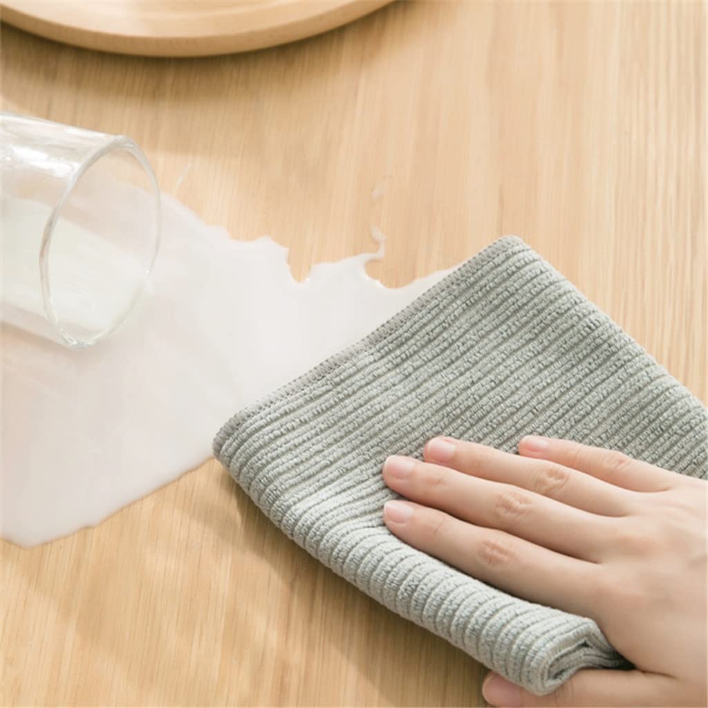 Paños de Cocina de Microfibra, Toalla a Rayas para Cocina, hogar, quitamanchas, Trapos de Limpieza (6 uds., 30x40CM), 9 Uds.