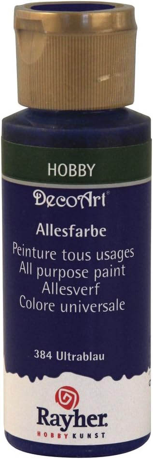 Rayher All Purpose Paint, Bottle 59 ml, Ultramarine