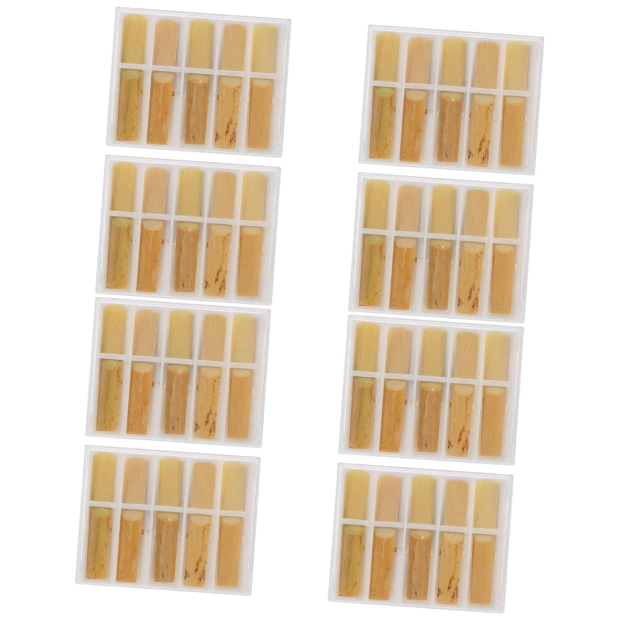 VICASKY 40piezas Reeds De Clarinetes Para Principiantes Reemplazo De Accesorios De Instrumentos Flexibles y Duraderos Dureza Para Saxofones y Clarinetes