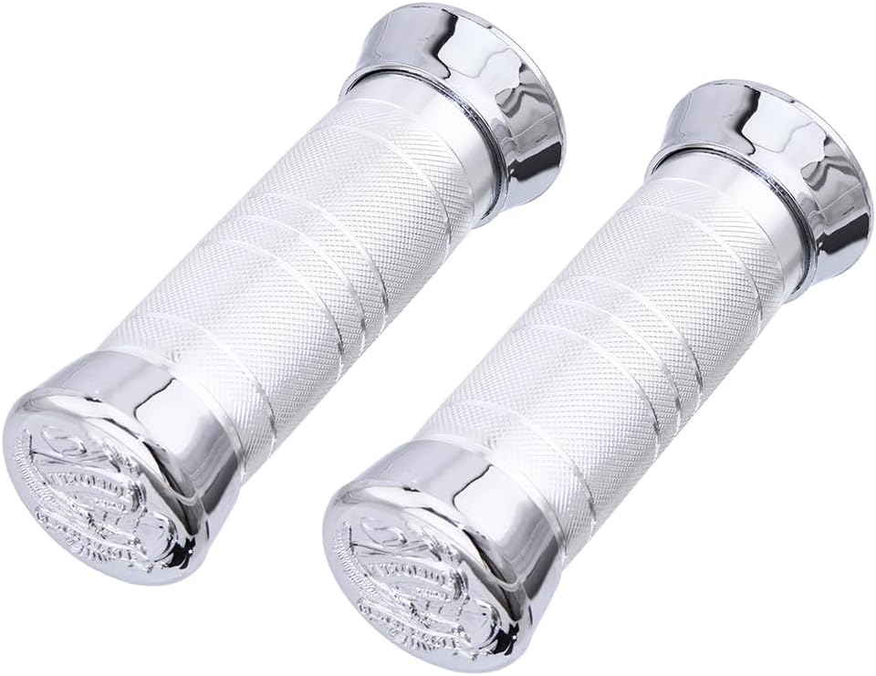 Grips 16a Chrome Eagle. Bike Grips, Bicycle Grips, lowrider Grips, Beach Cruiser Grips, Mountain Bike Grips