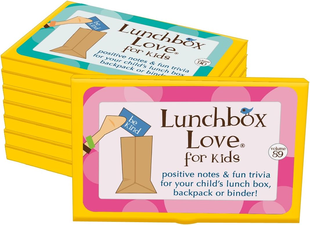 New! Lunchbox Love Notes for Kids Volumes 89-96 by Say Please. 96 positive notes with jokes & fun facts