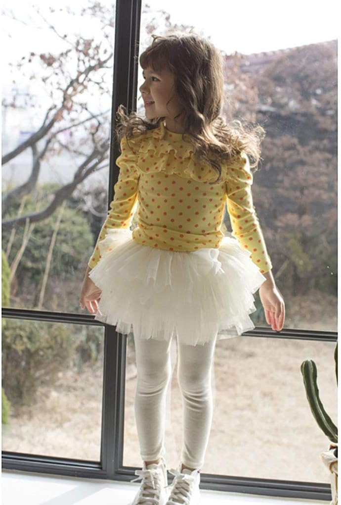 Baby Toddler Girls' Tutu Leggings Tulle Ruffle Skirted Pants 2-6T - Image 4