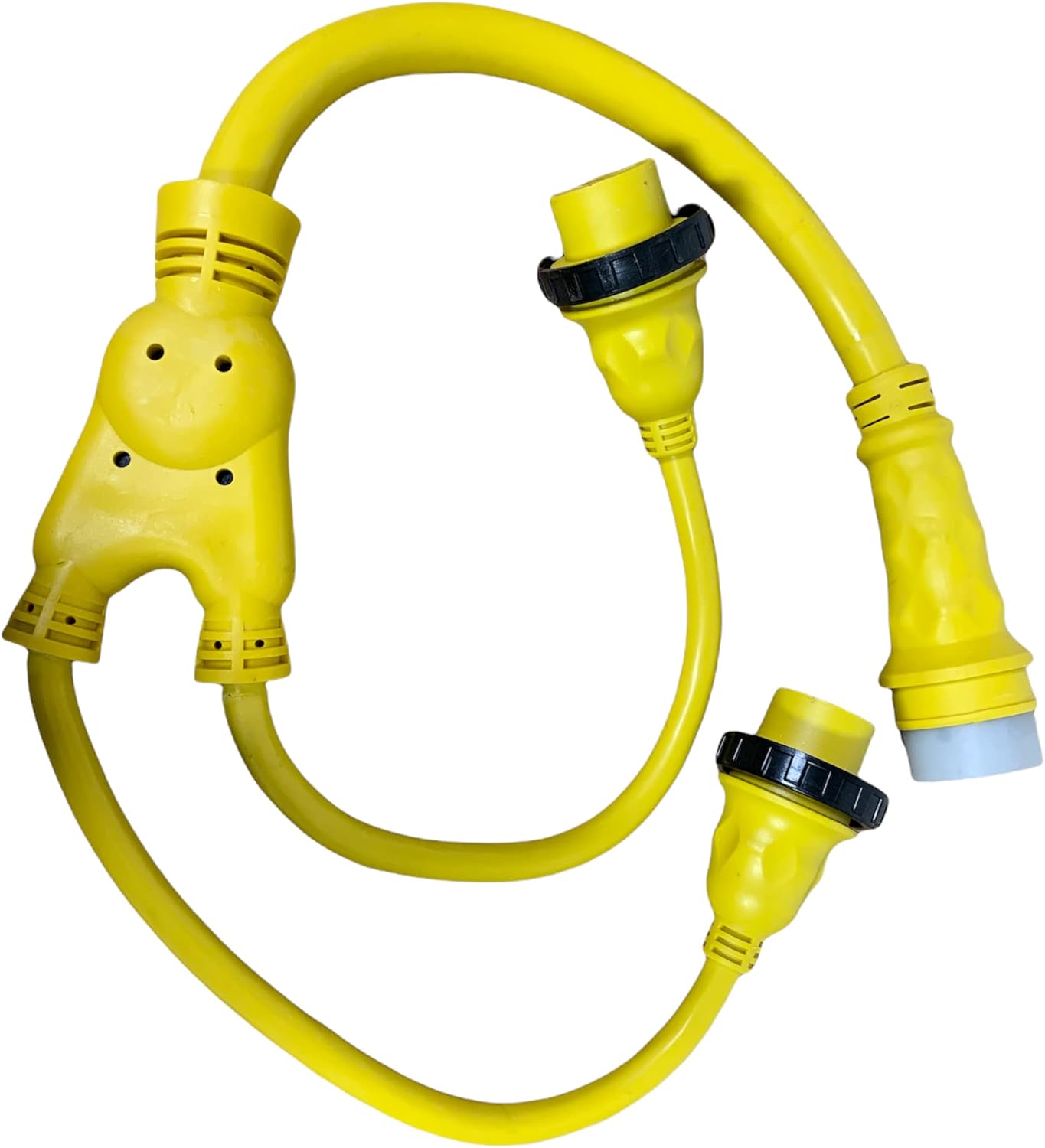Amp Up Marine & RV Cords 125/250v 50 amp Male x (2) 30a Female Marine Y Splitter Boat Shore Power Adapter - 21523 : Sports & Outdoors
