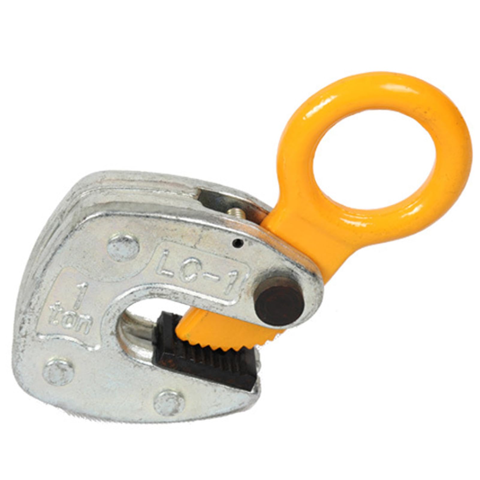 Pince de levage verticale 1t avec crochet verrouillable pour tôles d'acier robustes