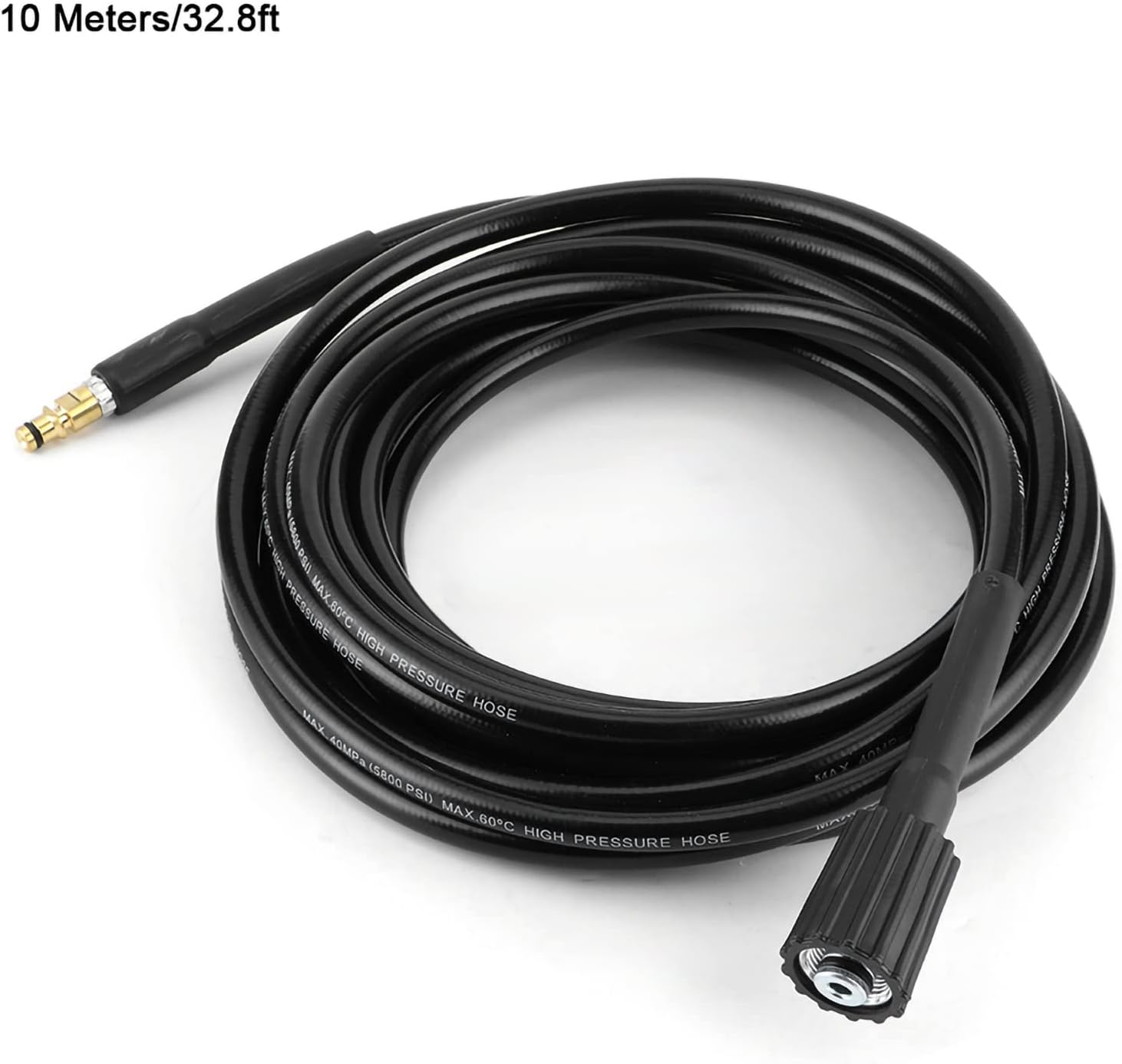 Pressure Washer Hose 40MPa Duty Rubber Pipe Compatible with K2 and Similar Machines for Cars Driveways Patios