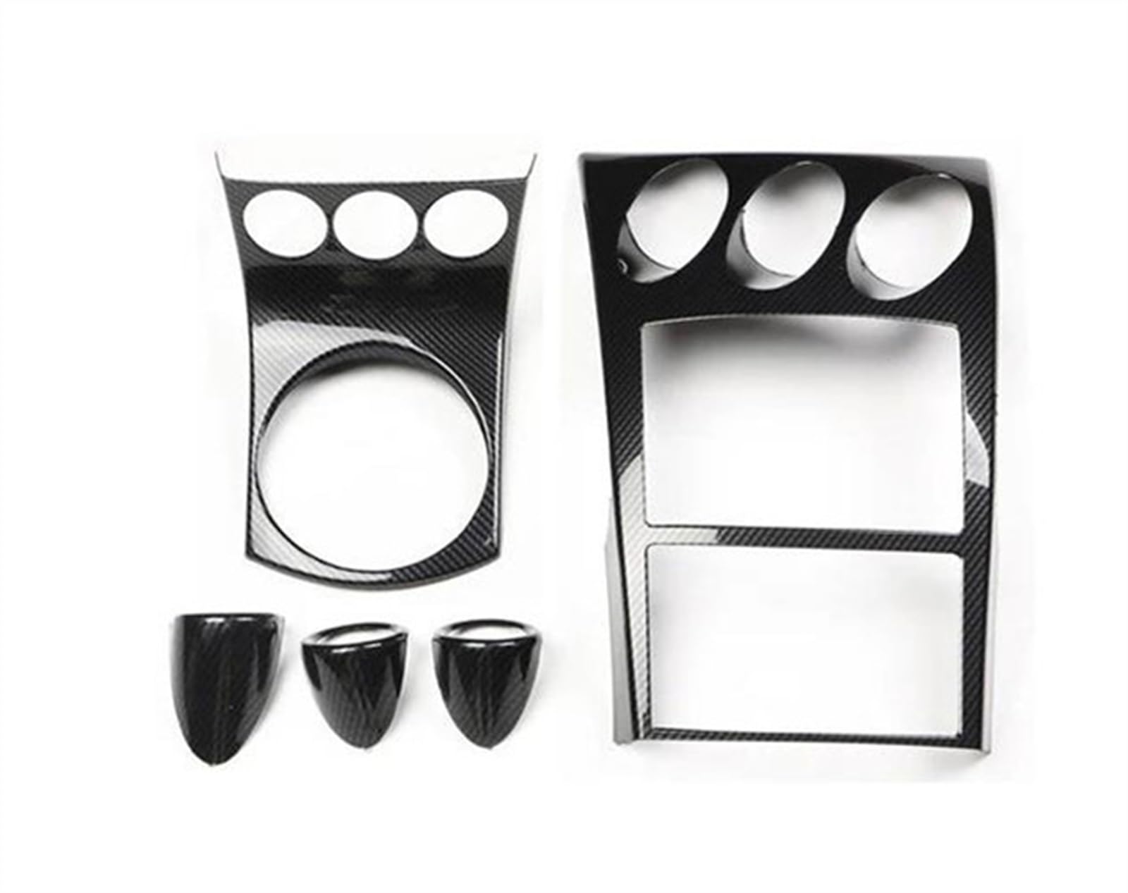 Piwine Type B Mt 5Pcs Center Console Gear Decorative Cover Decal For Nissan 350Z Z33 2003-2006 Car Interior Accessories Modification