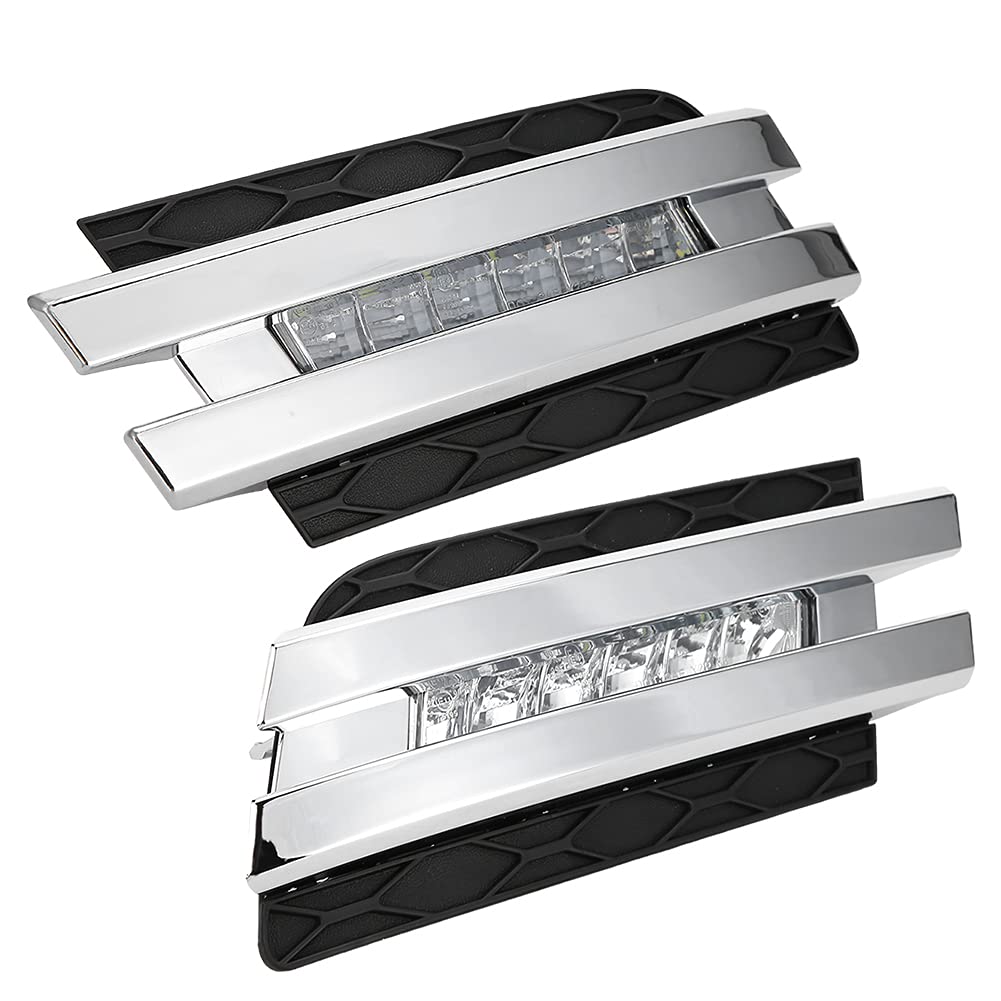 Cocoarm Światła do Jazdy Dziennej LED ABS Lampa do Jazdy Dziennej Samochodu 5000 8000 K DC12V Wodoodporna, Odporna na Wstrząsy Mała Moc dla GL450 X164 2006 2009