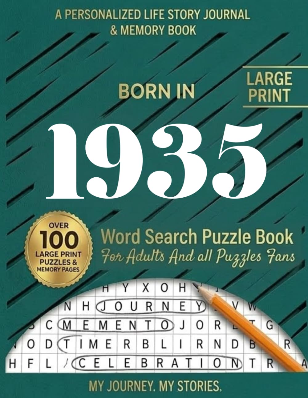 Born In 1935 Word Search Puzzle Book: Fun and Challenging Word Search Puzzles to Relax Your Mind and Keep Your Brain Active