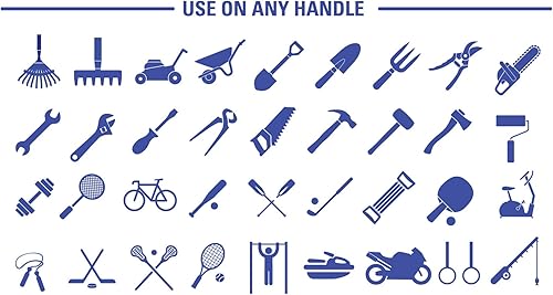 Miniatura 4 de Envoltura de agarre de goma de silicona para asas de herramientas, equipos de fitness y deportes, 0.067 in de grosor