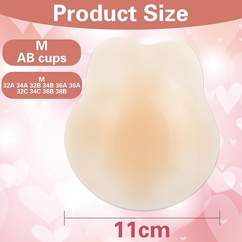 Miniatura 3 de COMNICO Cubierta de pezón, adhesivo de silicona para orejas de conejo, almohadillas ultrafinas para pezones, sujetadores invisibles reutilizables