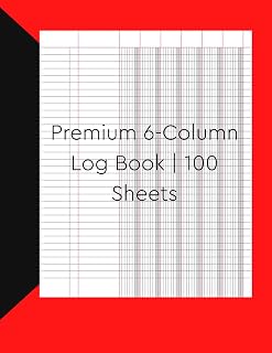“Premium 6-Column Log Book | 100 Sheets”: “A Durable Ledger for Accurate and Efficient Documentation”