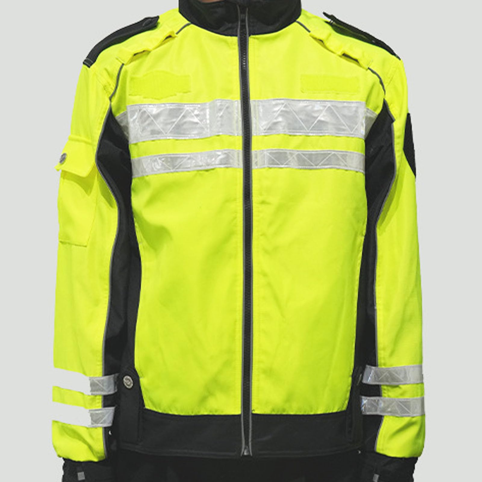 Chaqueta de Alta Visibilidad Chaqueta Softshell de Advertencia Tela Oxford Impermeable Chubasquero de Alta Visibilidad Excursionismo Bicicleta Chaqueta Ropa Deportiva Exteriores,3XL,Yellow