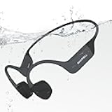 Swimming Headphones, Open-Ear Bone Conduction Headphones, 32G Memory, Bluetooth 5.4, Liquid Silicone, IP68 Waterproof for Swimming, Running, Fitness, Cycling