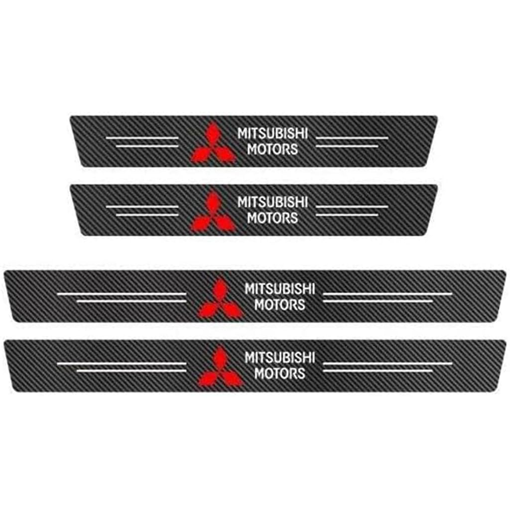 Car Door Sill Protector for Mitsubishi Pajero Montero Shogun 1999-2006, Car Door Threshold Protection Stickers Anti-Scratch Door Sill Scratch Protection,4PCS