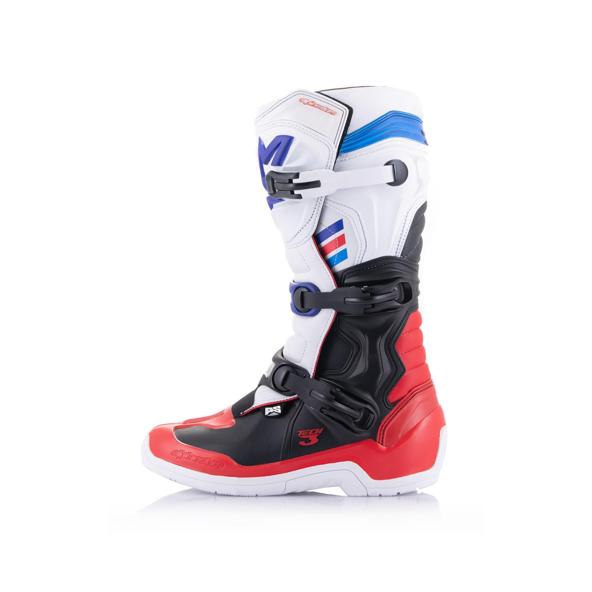 AlpinestarsMen's Tech 7 Boots, Black, white, red, blue, 11.5 US