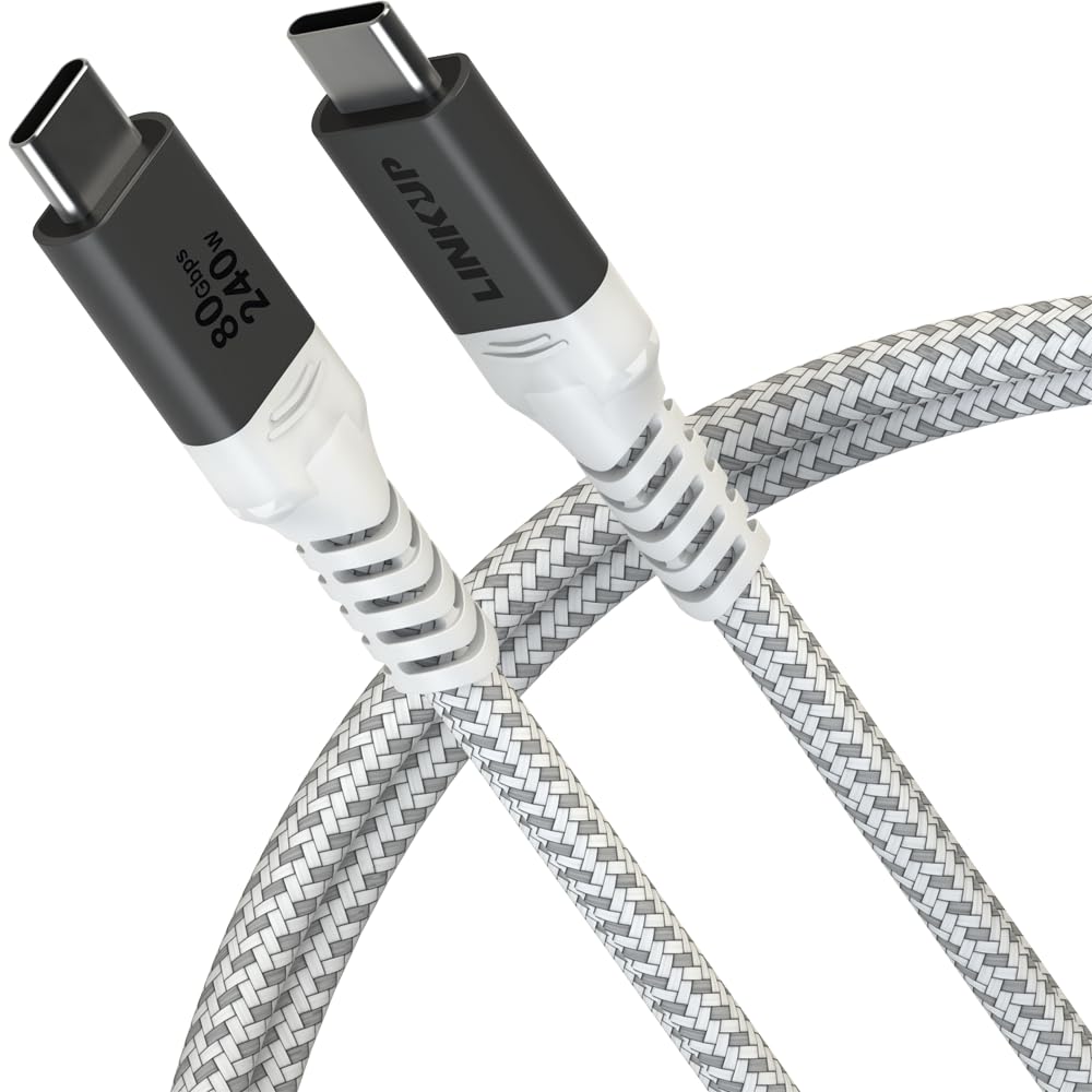 LINKUP USB4 v2 USB C to USB C Cable Thunderbolt 5 4 3 Compatible Type C Charger for
