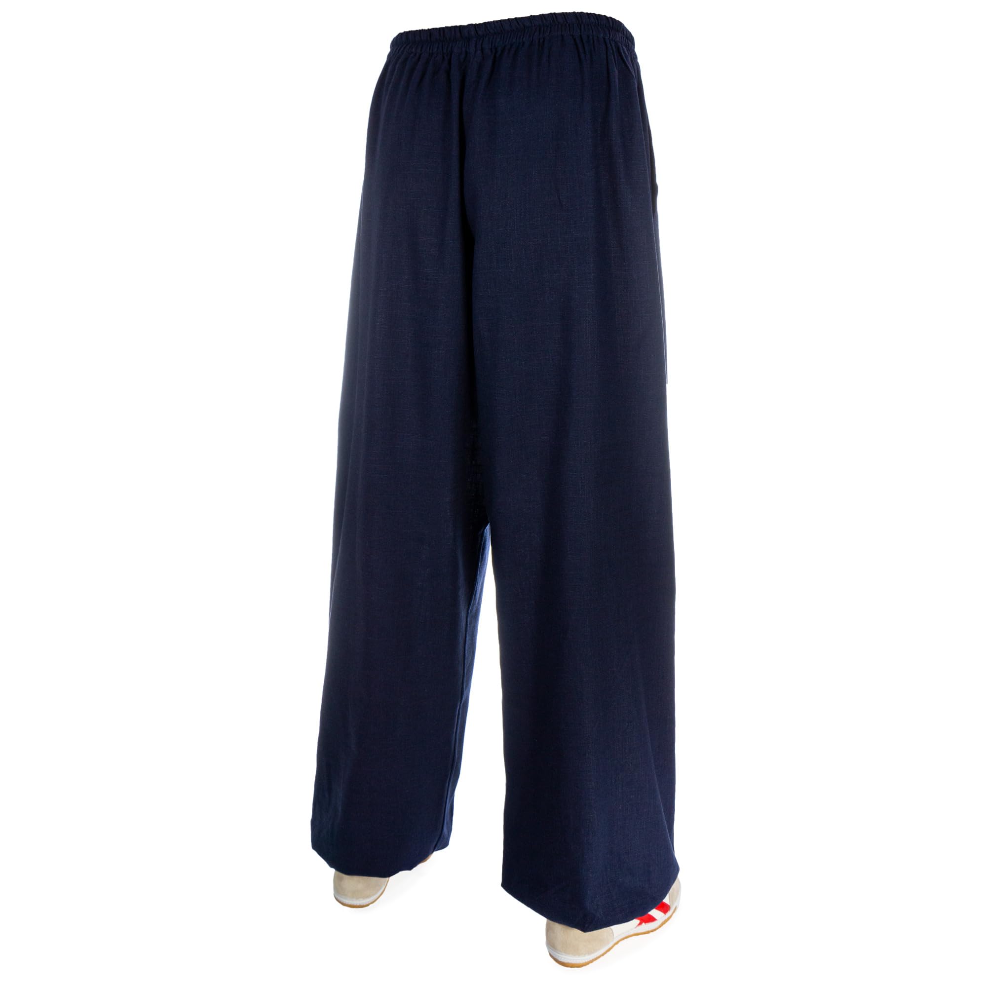 Kung Fu Tai Chi Leinen Trainingshose Mittel