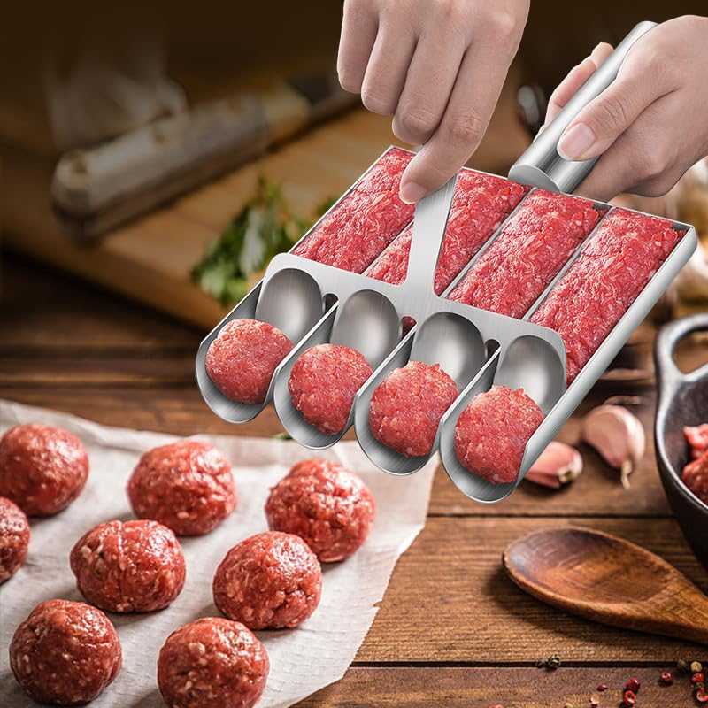 Triple Meatball Maker With Cutting Spade, Multifunctional Meatball