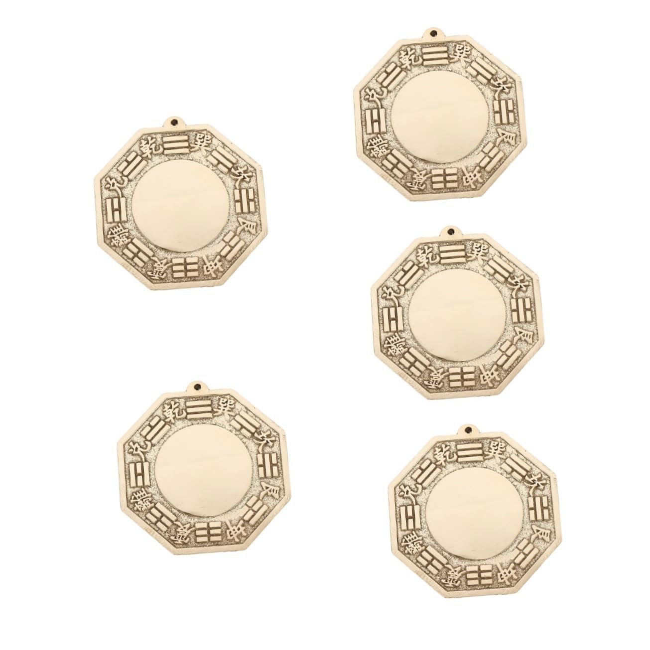 PRETYZOOM Set Di 5 Specchi Concavi E Convessi Feng Shui Bagua Ornamento Cinese Per Casa E Ufficio