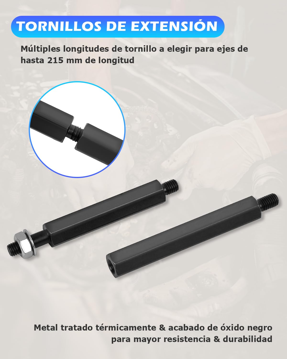 DAYUAN Juego de 14 piezas de extractores de rodamientos, extractor de coronas, cuchillas divisorias, juego de extractores de rodamientos incl. maletín