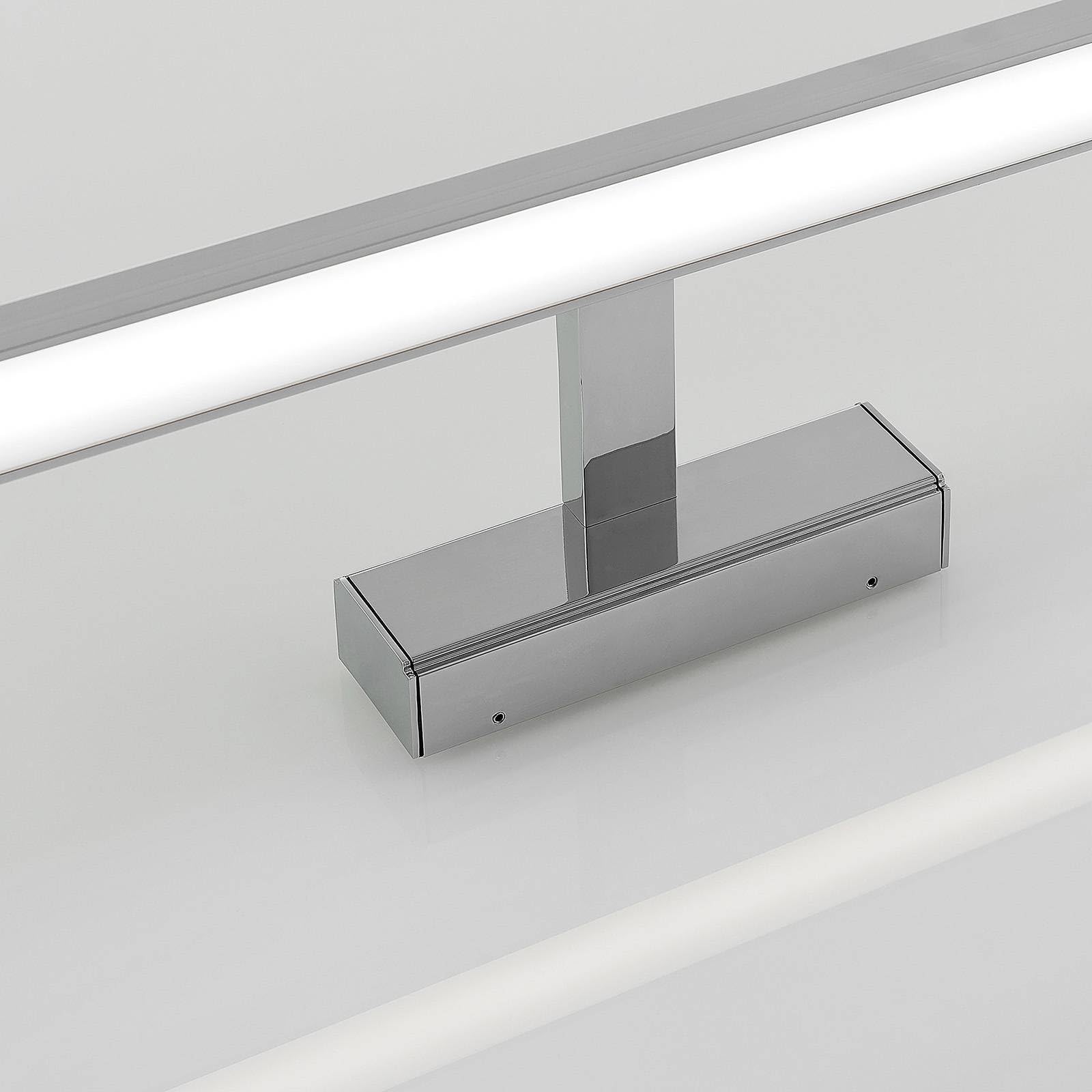 Lindby LED Wandleuchte, Wandlampe Bad Jukka (spritzwassergeschützt (Modern) in Chrom aus Aluminium (1 flammig) - Wandleuchten Spiegelleuchte Badezimmer Wandbeleuchtung Badezimmerleuchte