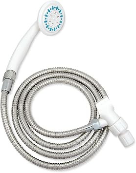 AquaSense 770-980 3 - إعداد رأس دش محمول مع خرطوم ، رمادي