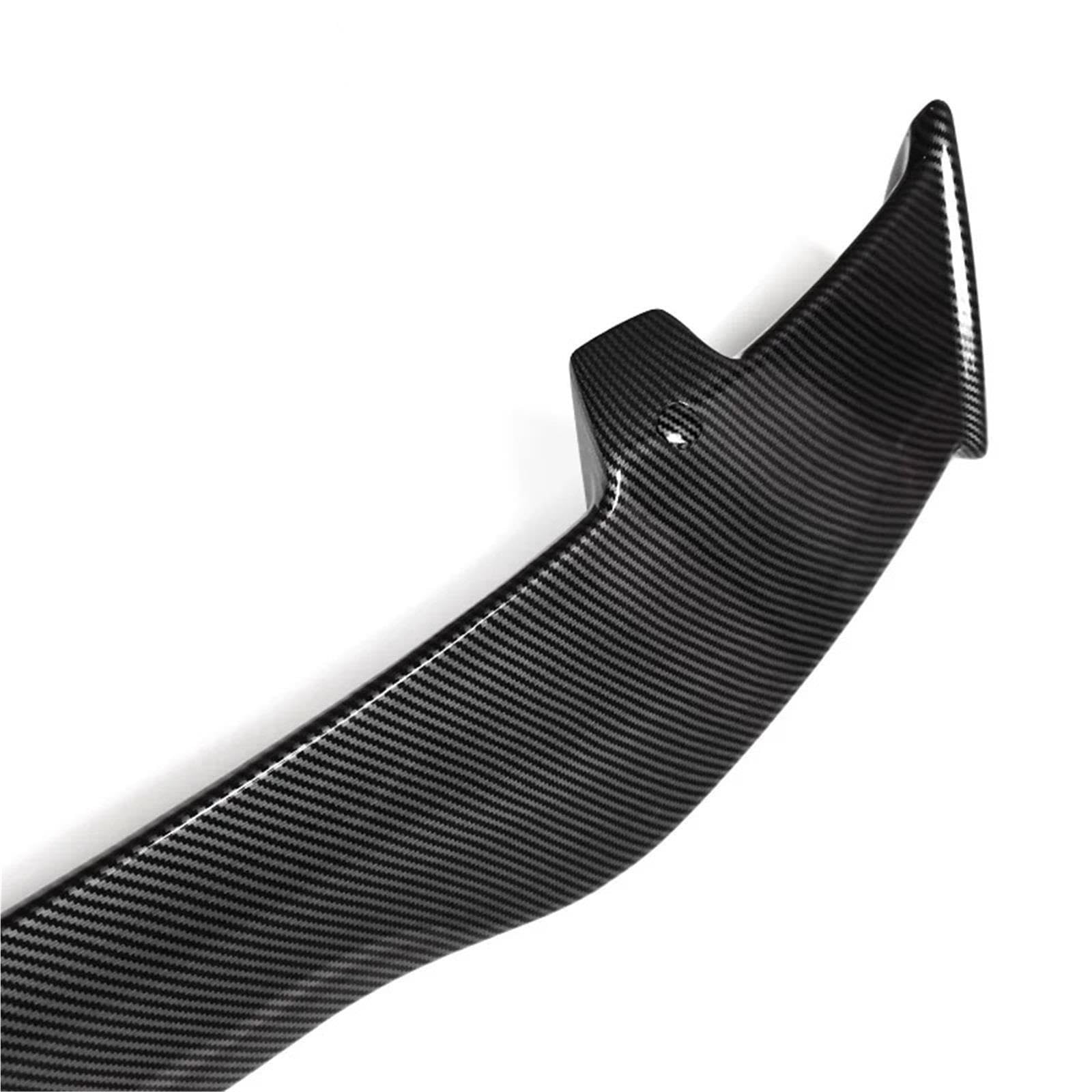 Czarny Spoiler kompatybilny z Hyundai Veloster tylne skrzydło bagażnika 2011 do 2020 typ F powierzchnia węglowa materiał ABS tylny Spoiler dachowy(Gloss black)
