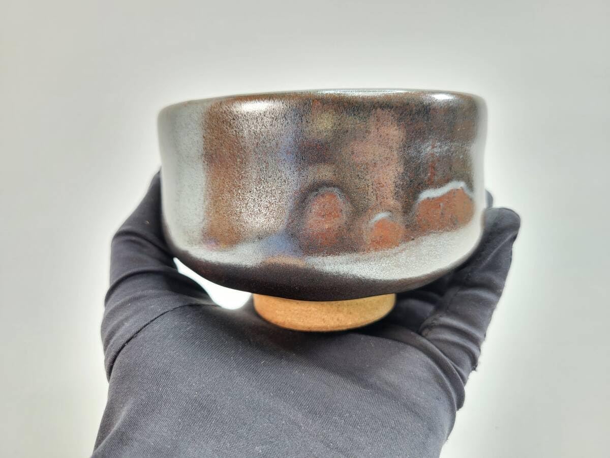 蔵出し 黒薩摩焼 茶碗 在銘（益山）茶道具 抹茶茶碗 茶道【楽天市場