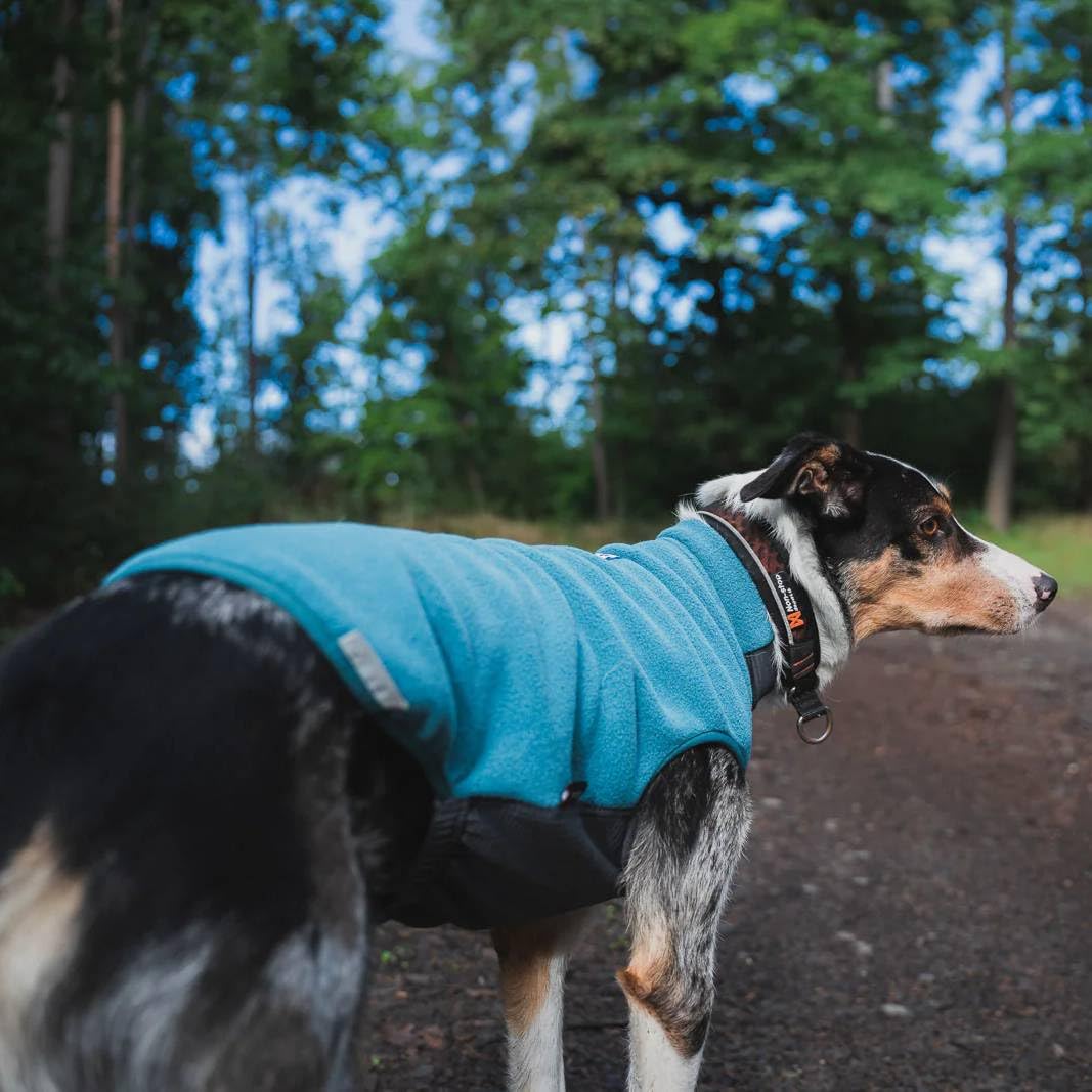 Non-Stop Dogwear Trail Quest Fleece-Pullover, Blaugrün, Größe 36