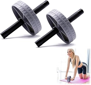 Ab Roller Wheel - Core Fitness Wheel, Abs Workout Roller, Ab Workout Equipment for Abdominal & Core Strength Training, Automatic Rebound Abdominal Muscle Wheel for Men Women
