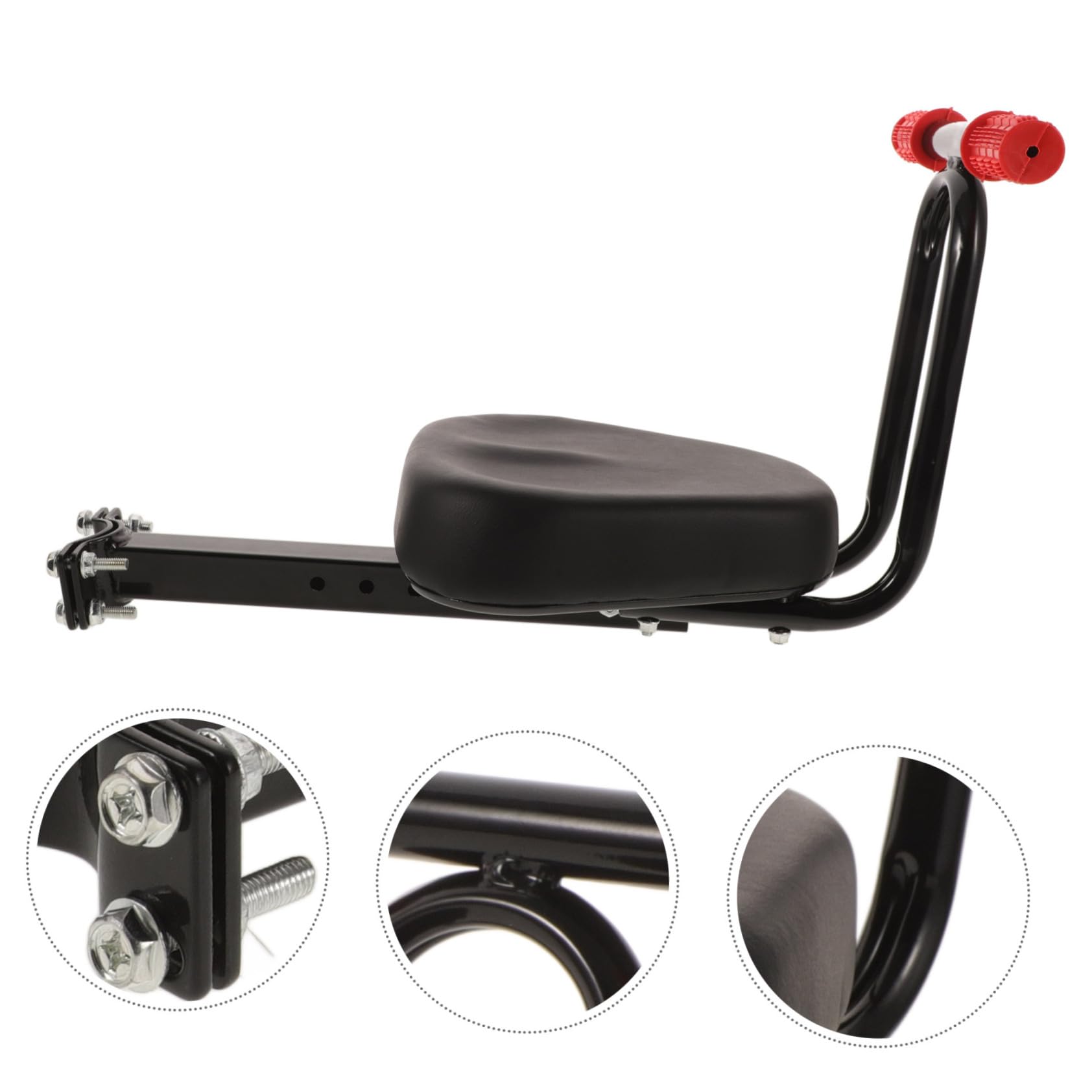 Sedile Braccioli ed Sicuro per e Metallo Mountain, Versatile Seggiolino Anteriore Design Regolabile Bici Bike E-Bike