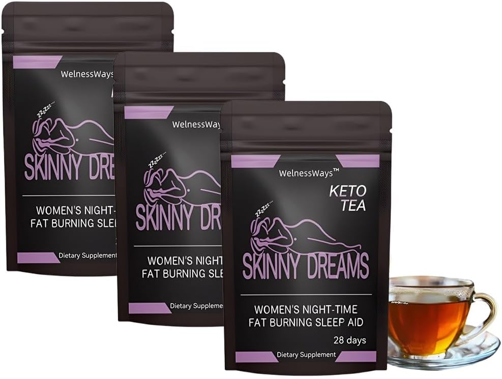 28-Day Natural Slim Tea – Sleep Aid For Relaxation, Restful Nights | Calming Herbal Blend For Better Sleep & Wellness(3PCS)