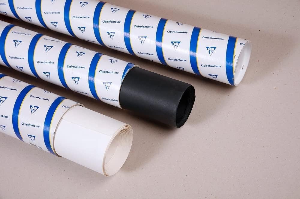 Clairefontaine 975072C Rotolo Carta da Lucido - Carta da Lucido altamente Trasparente - 0,90x20m 40/45g - Confezionato in un tubo di cartone resistente - Ideale per il Disegno tecnico