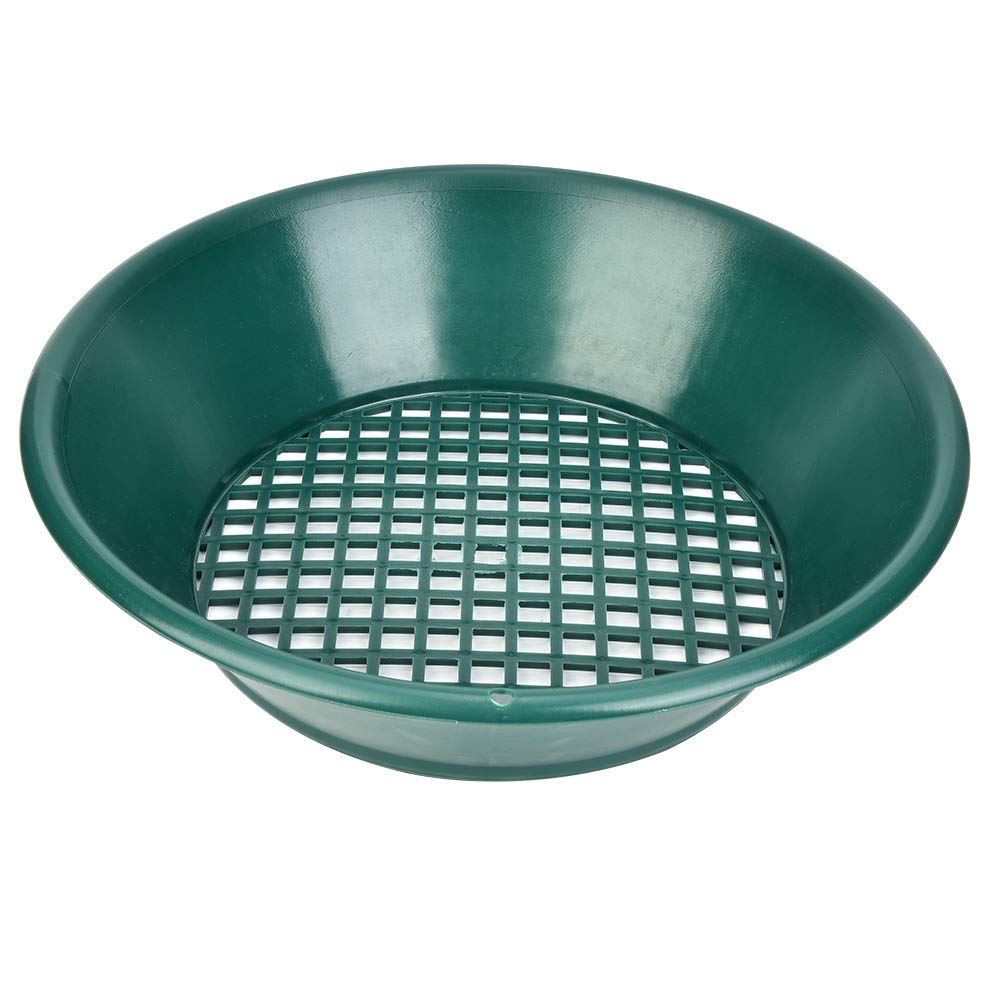 Gold Pan, Gold Panning Pan Prospecting Mining Panning Mesh Sifting Pan Panning Classifier Mesh Screen Mining Sifter Metal Detecting Tool for Gold Panning