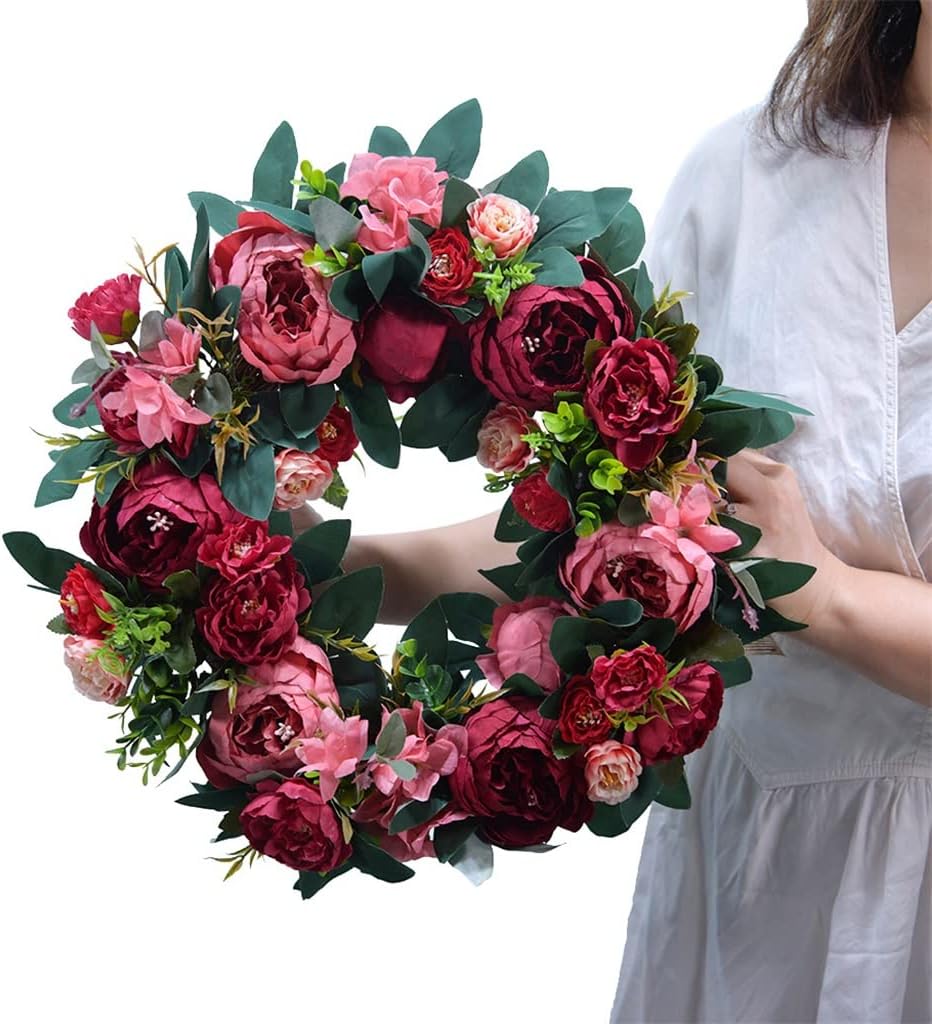 Wall Decoration Pendant Bedroom Rose Door Pendant Decoration Wedding Rattan Woven Simulation Garland